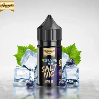 Secret Sauce Grape Ice SaltNic Vape Juice: Experience the true essence of vine-ripened grapes with a refreshing icy twist in a SaltNic formula