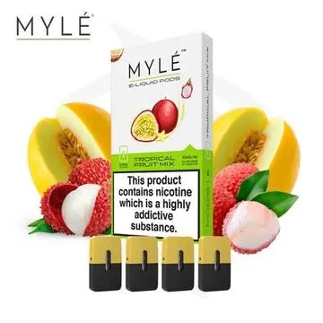 MYLE POD V4 TOPICAL FRUIT MIX: A burst of tropical delight in every puff