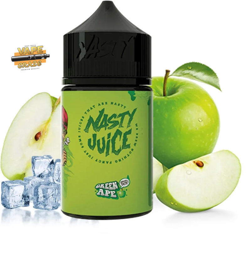 NASTY Green Apple: A burst of crisp and tangy apple flavor.