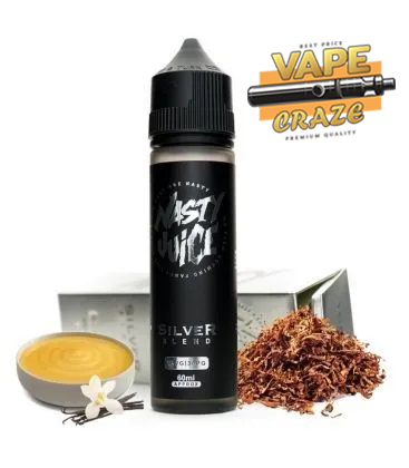 NASTY Tobacco Silver: A smooth and sophisticated tobacco e-liquid.