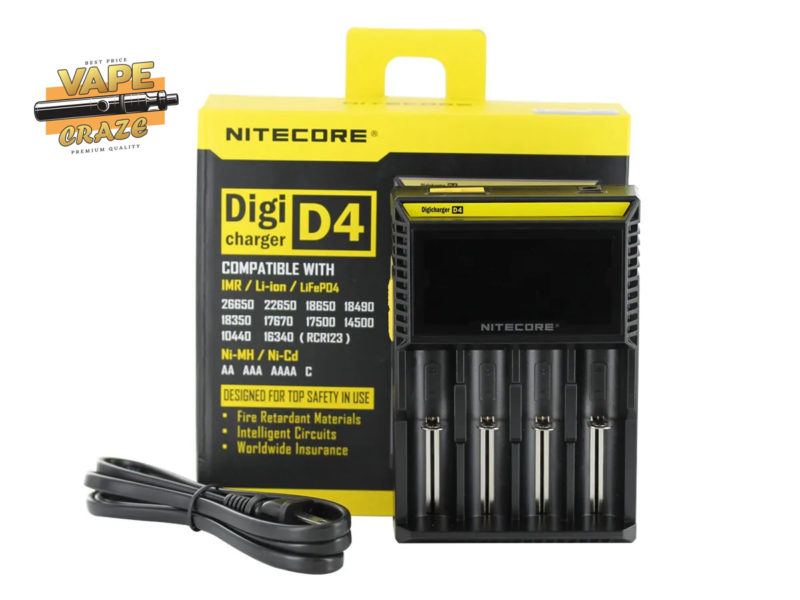 D4 Battery Charger by NITECORE: Versatile charging solution for various devices