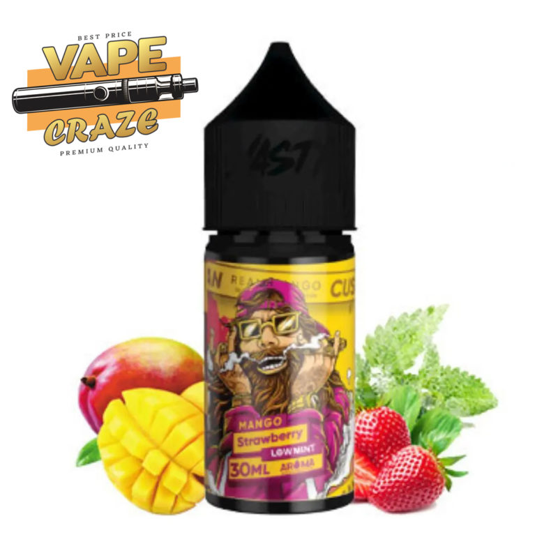 Nasty Cushman Strawberry Saltnic E-Liquid: Dive into the juicy and refreshing flavor of ripe strawberries with every vape