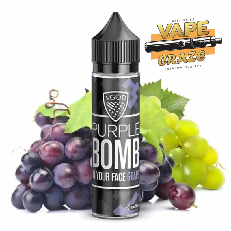 PURPLE BOMB BY VGOD 60ML: A burst of sweet and vibrant grape flavor