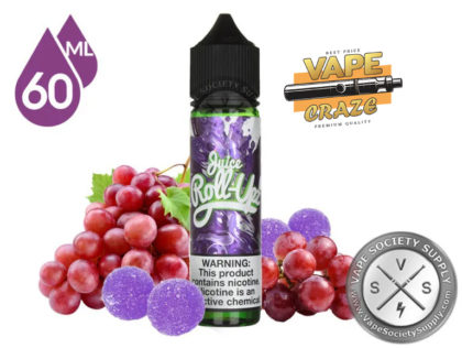 Sweet Delight: Roll Upz Grape in a convenient 60ml size for a candy-filled vape