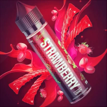 STRAWBERRY BY SECRET SAUCE: A luscious and sweet strawberry flavor e-liquid.