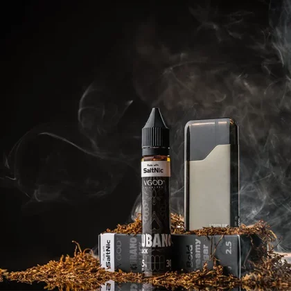 VGOD SaltNic Cubano Black E-Liquid: Experience the bold and intense flavor of Cuban tobacco with every vape