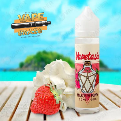 Vapetasia Milk of the Poppy: Elevate your vaping with the perfect blend of fruity and dessert-inspired flavors