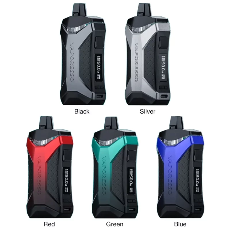 "Vaporesso XIRON Pod System Kit: Stylish and ergonomic design for comfortable handling"