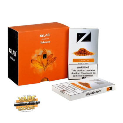 "ZIIP POD TOBACCO: A classic and rich tobacco flavor designed for JUUL devices."