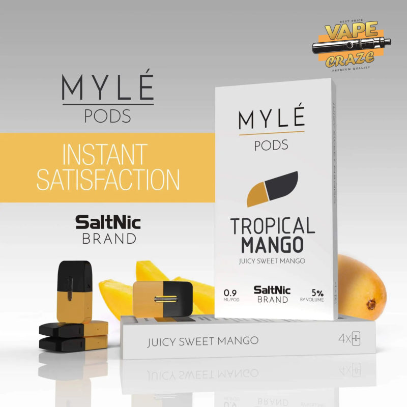 Myle Mango: Enjoy the tropical and juicy goodness of Myle's mango flavor